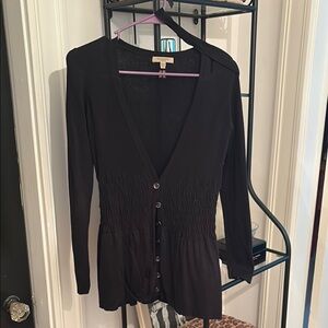 Burberry Black Cardigan Sweater